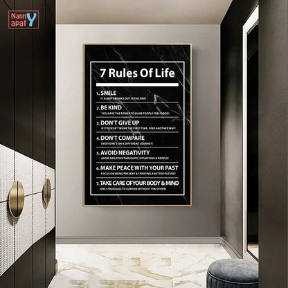 Life Letter Canvas Painting